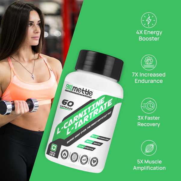 GetmyMettle L-Carnitine L-Tartrate 1000mg
