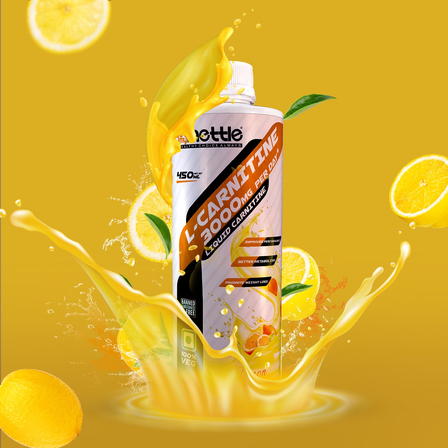L-Carnitine Liquid, Citrus - 20 x 25 ml.