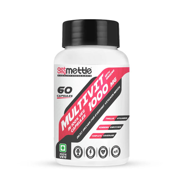 GetmyMettle Multivit with ginseng 1000 mg.