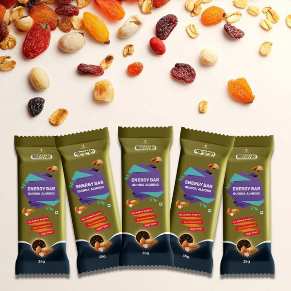 GetmyMettle Quinoa Almond Energy Bar Pack of 5