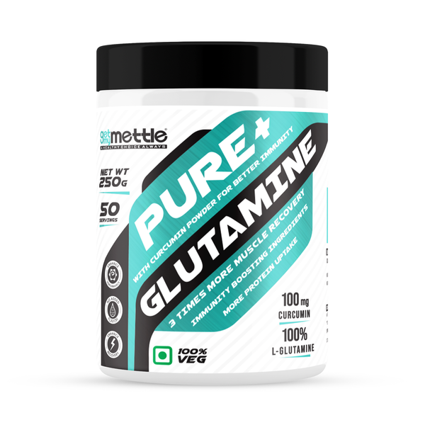 GetmyMettle Pure + Glutamine With Curcumin Powder for Better Immunity