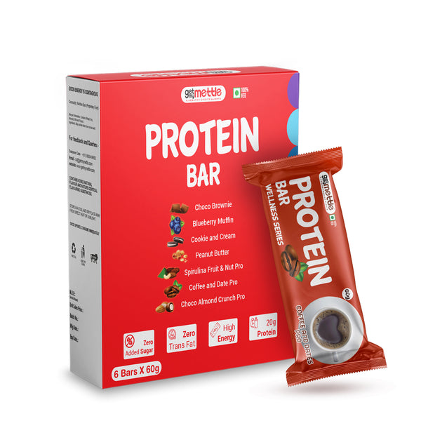 Coffee and Dates Pro Protein Bar Pack of 6