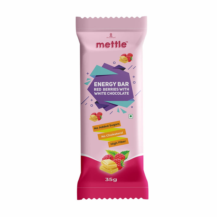 Mettle Red Berries with White Chocolate Energy Bars - GetMyMettle